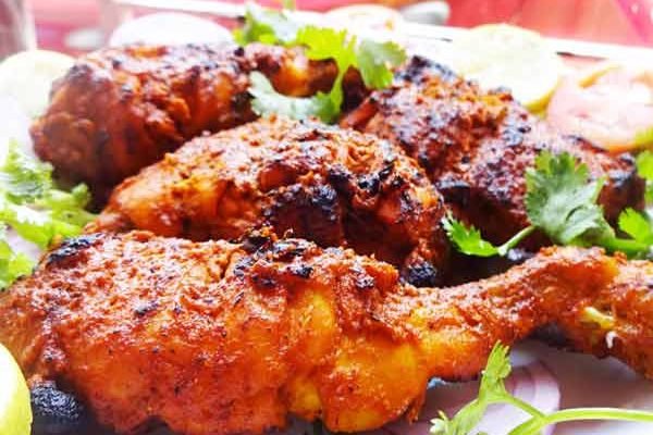 Tandoori chicken Recipe - How to make Roasted chicken(Without Oven)